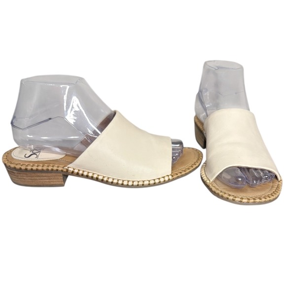 Sofft Nalanie Cream Leather Slip On Mule Sandals Women's Size 7.5 - Picture 3 of 7